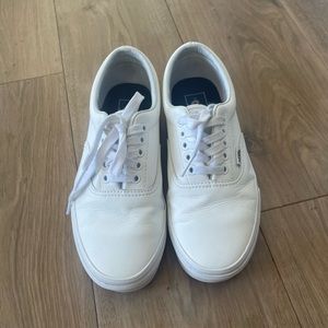 White leather classic vans